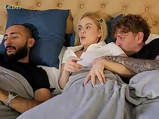 Amateur Sex Movies: Secret thrills unfold as he plunges deep without a clue, the room hushed to avoid detection