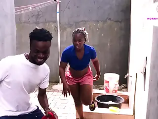 African Porn Videos: An African maid chases after a big cock in a steamy scene packed with unyielding pursuit