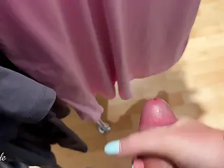 Amateur Sex Movies: Shelves and hangers fade as impulses take over in the open space, pulling strangers into a bold escapade. Whispers mix with the rustle of clothes, bodies pressing with daring energy. The cool fabric against bare skin adds a teasing contrast to the public thrill.