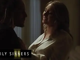 Adult XXX Movies: A playful MILF knows just how to use her big round tits to drive things wild, wrapping them around her son-in-law's dick in a scene dripping with sinful energy. The soft, warm texture against him builds to a explosive finish, her moans echoing like a secret melody. This family sinners escapade captures pure, unbridled lust in every thrilling second.